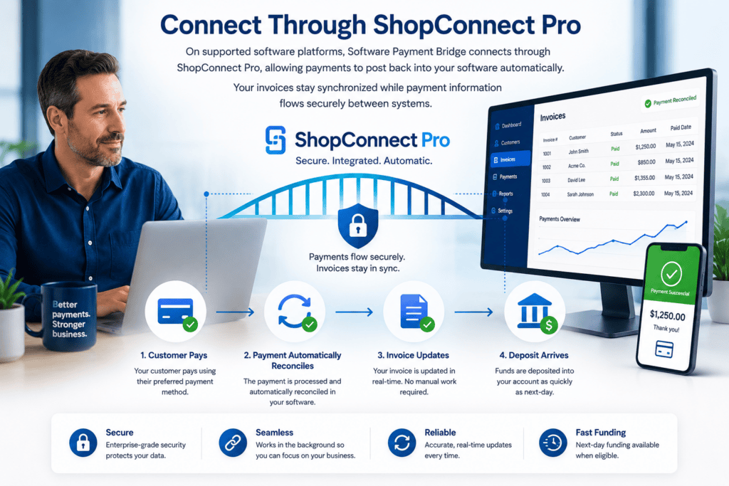 Image of ShopConnect Pro Payment Flow Infographic